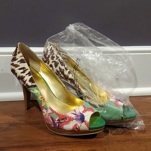 Nine West Danee Leopard Heel Size 9